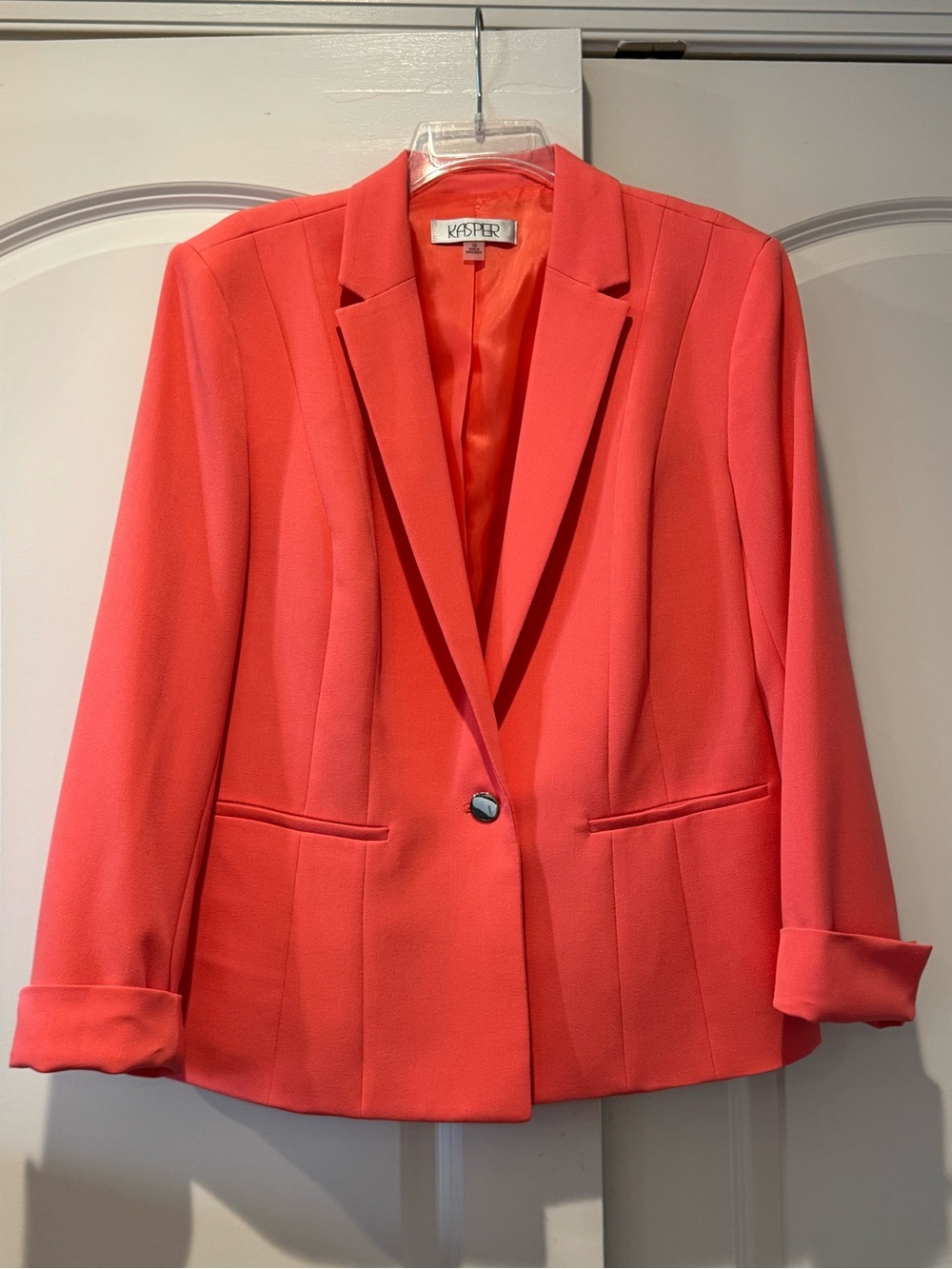 Kasper Coral Single-Button Blazer